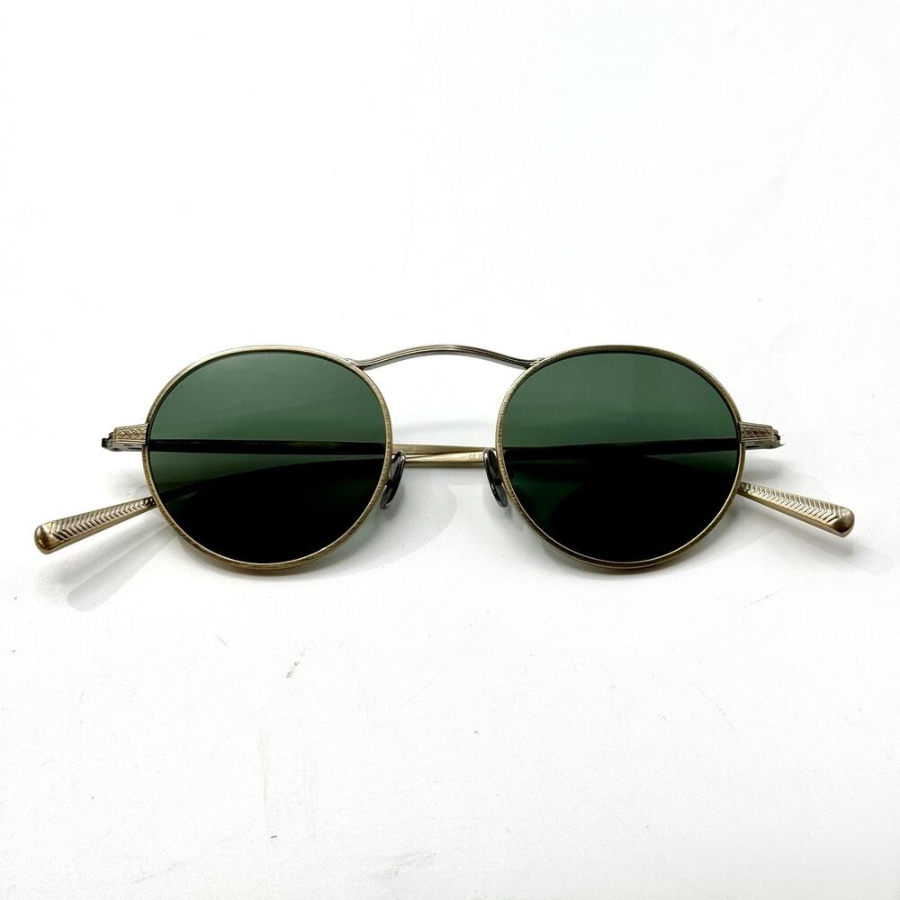 Eyevan Sunglasses Safari-E Antique Gold Round Frame 46-21-145 New Authentic